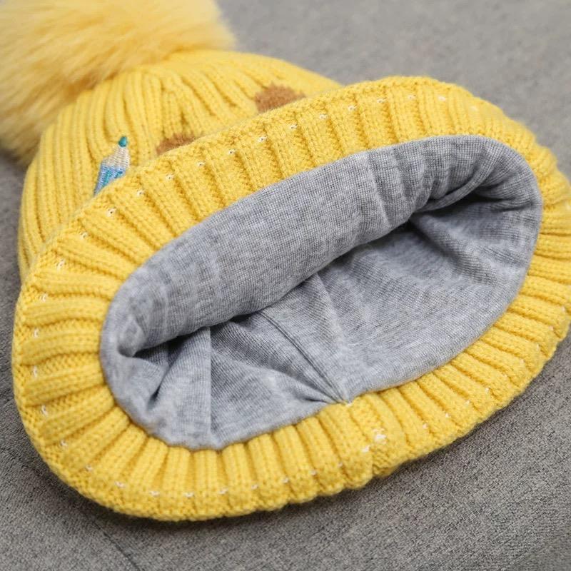 ست شال و کلاه بافت طرح حیوانات گوگولی کد 21065