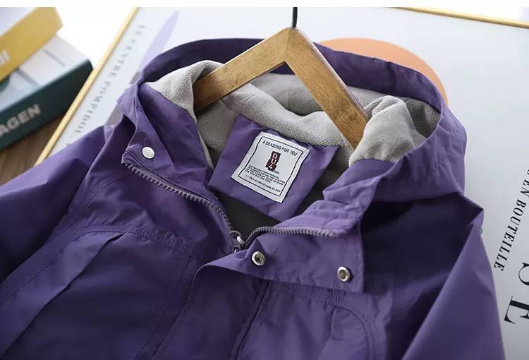 بارونی ضد اب ضخیم داخل لاینردار طرح DUFOUR FASHION BOY رنگ بنفش کد 21166